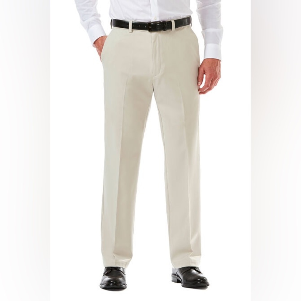 Haggar Cool 18 Pro Pant - Color: String (38WX31L)